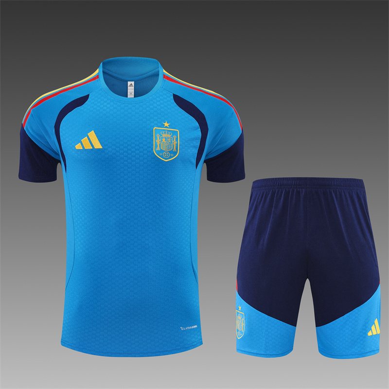 2026-27 Spain Lake Blue Short-Sleeve Training Jersey