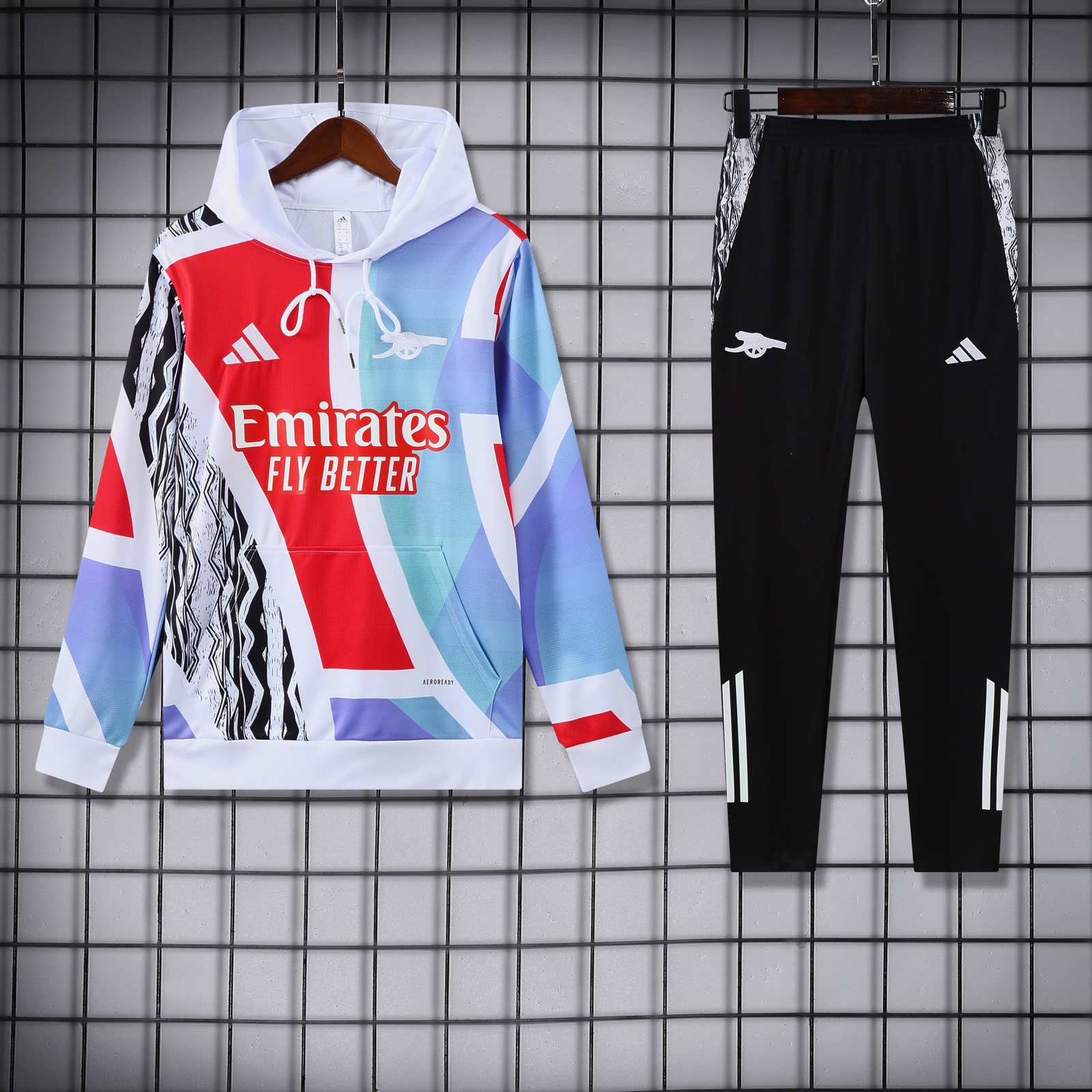 2025-26 Arsenal training kit hooded jersey