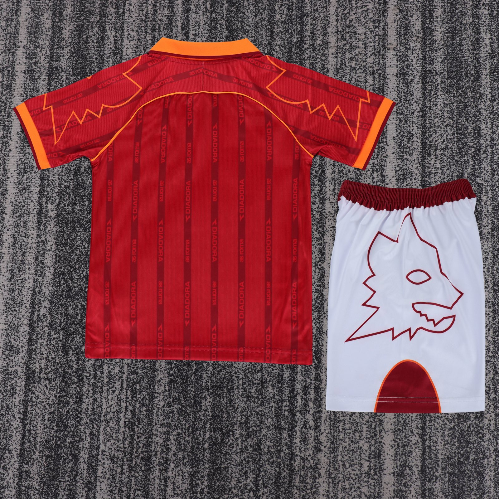1999-00 Roma Home Retro Jersey - Children's Size