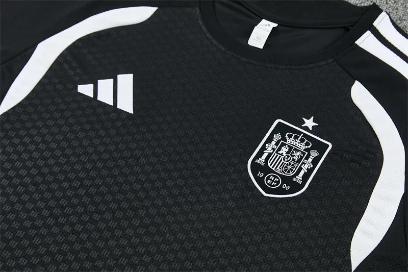 2026-27 Spain Black Short-Sleeve Training Jersey
