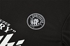 2025-26 Manchester City black short-sleeved training jersey