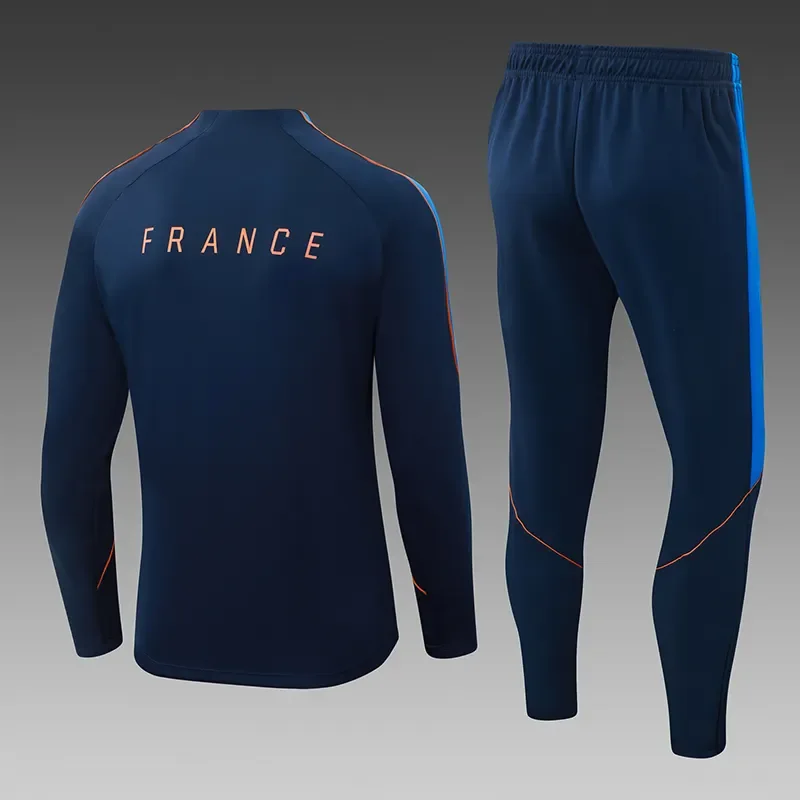 2026-27 France National Team Royal Blue Half-Zip Training Jersey