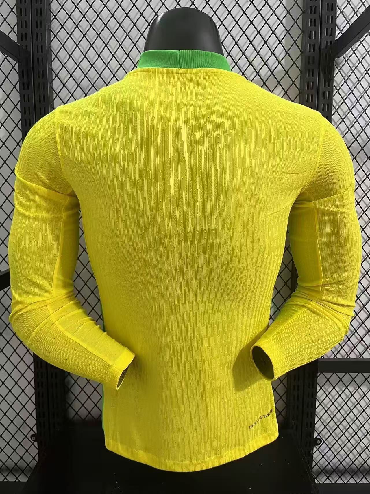 2025-26 Brazil Home Long-Sleeve Jersey – Player Version