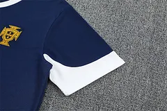 2025-26 Portugal Royal Blue Short Sleeve Training Jersey
