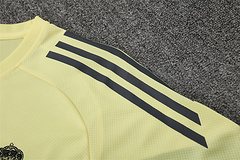2025-26 Real Madrid Yellow Short Sleeve Training Jersey