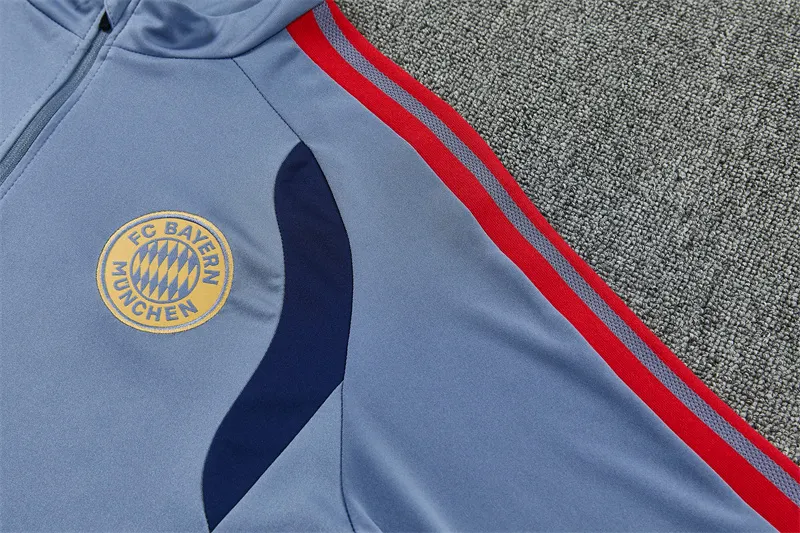 2026-27 Bayern Munich Dark Grey Half-Zip Training Jersey