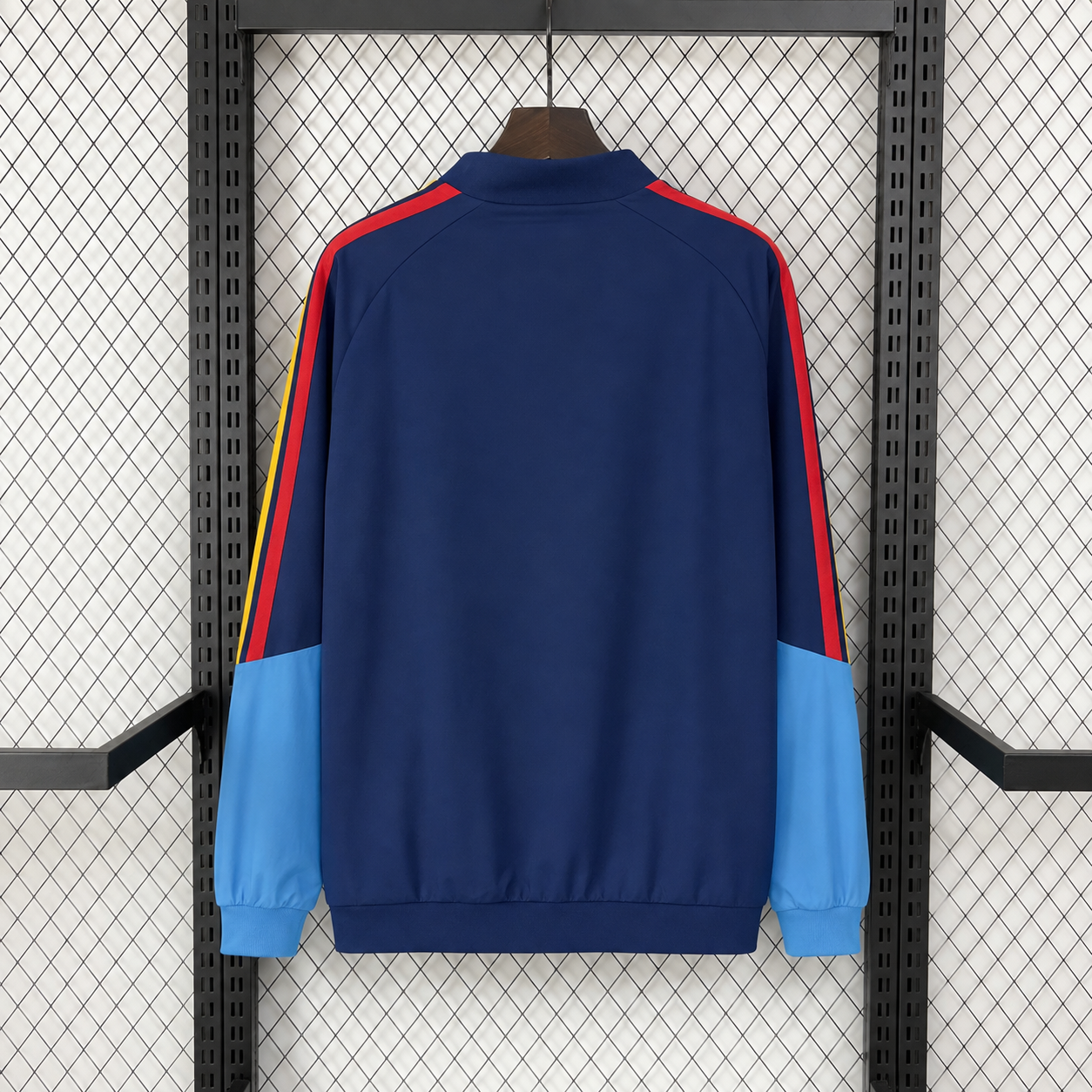 2026-27 Spain Royal Blue Waterproof Windbreaker