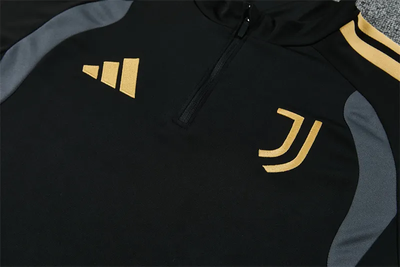 2026-27 Juventus Black Half-Zip Long-Sleeve Training Kit
