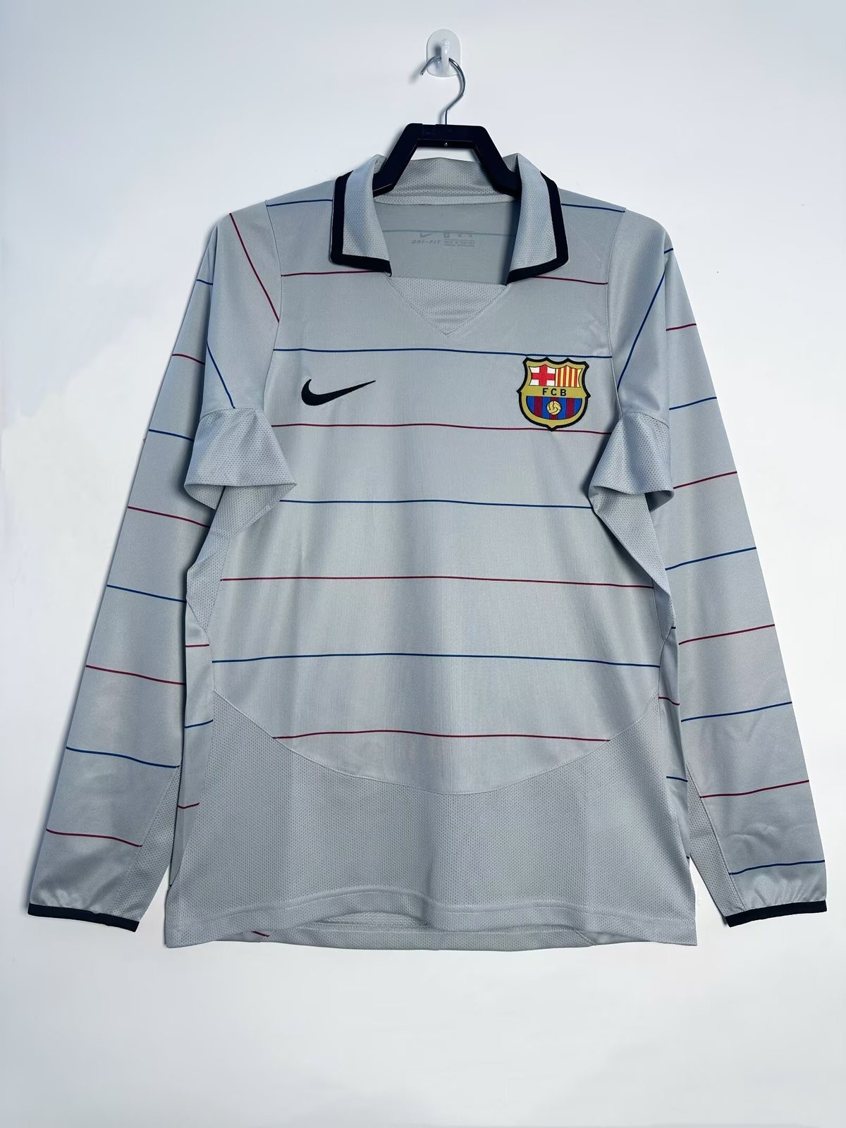 2003-04 Barcelona Away Long Sleeve Retro Jersey