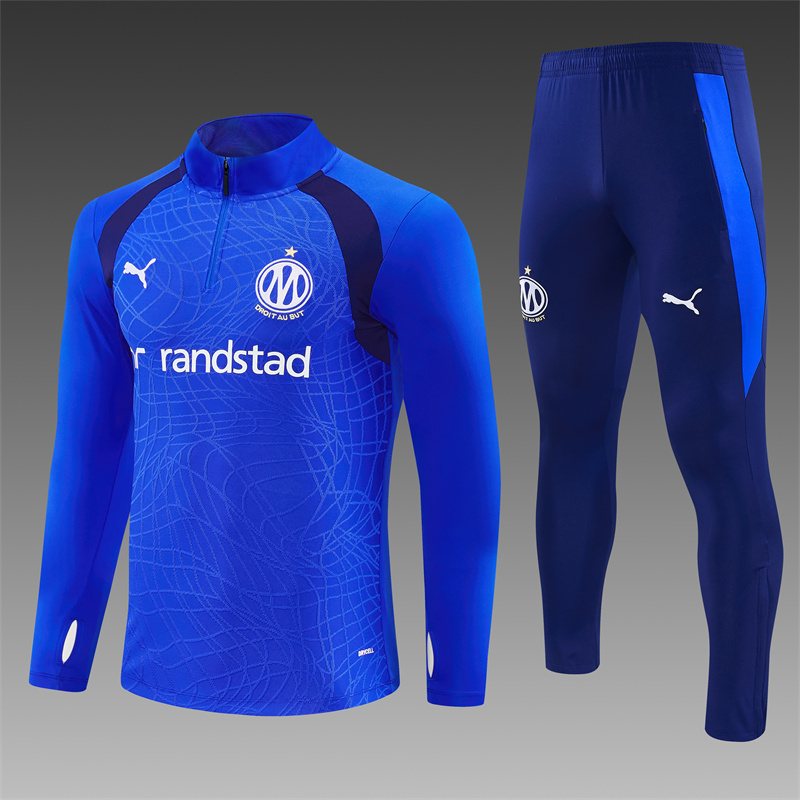 2026-27 Marseille Blue Half-Zip Training Jersey