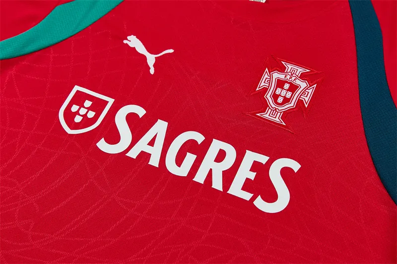 2026-27 Portugal Red Short-Sleeve Training Jersey