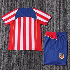 2004-05 Atletico Madrid Home Retro Jersey - Kids