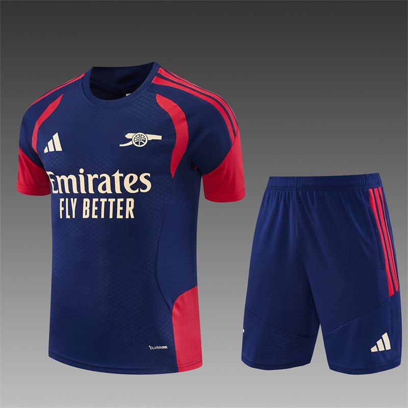 2026-27 Arsenal royal blue short-sleeved training kit
