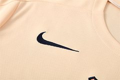 2025-26 Barcelona Beige Short Sleeve Training Jersey