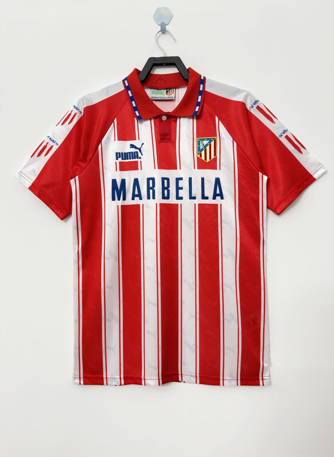 1994-95 Atletico Madrid Home Retro Jersey
