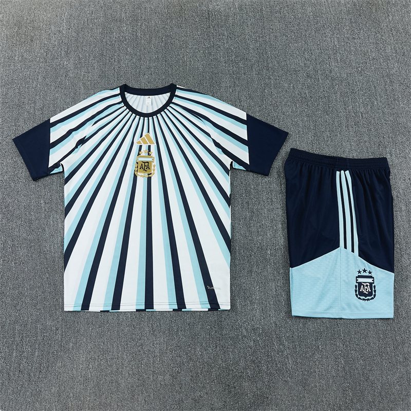 2026-27 Argentina Blue and White Short-Sleeve Training Jersey