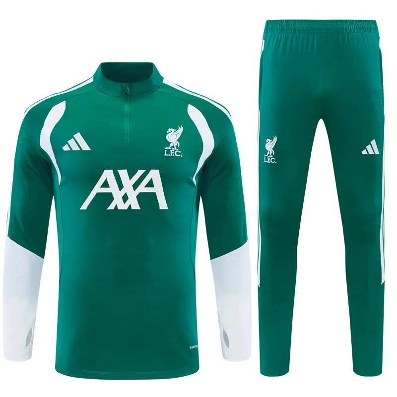 2026-27 Liverpool Green Half-Zip Training Kit