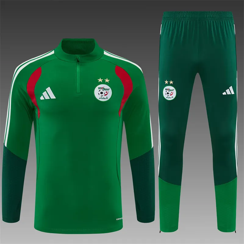 2026-27 Algeria Green Half-Zip Training Jersey