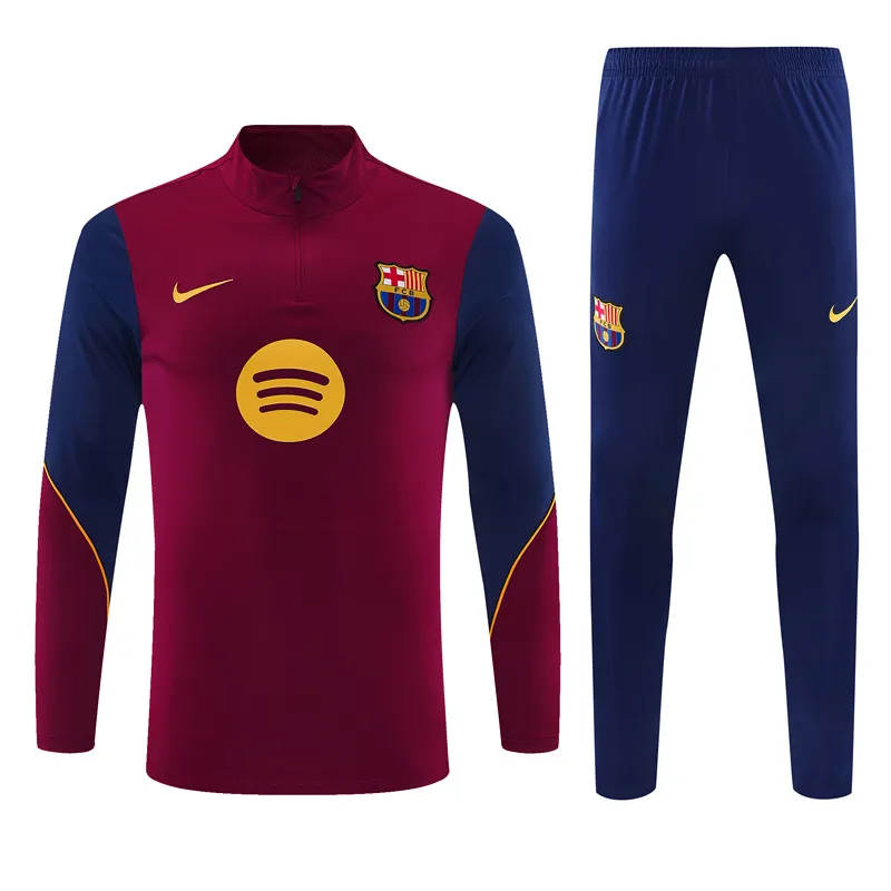 2026-27 Barcelona Red Half-Zip Training Jersey