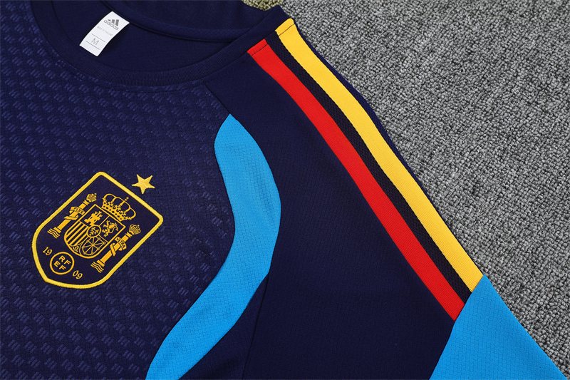 2026-27 Spain Royal Blue Short-Sleeve Training Jersey