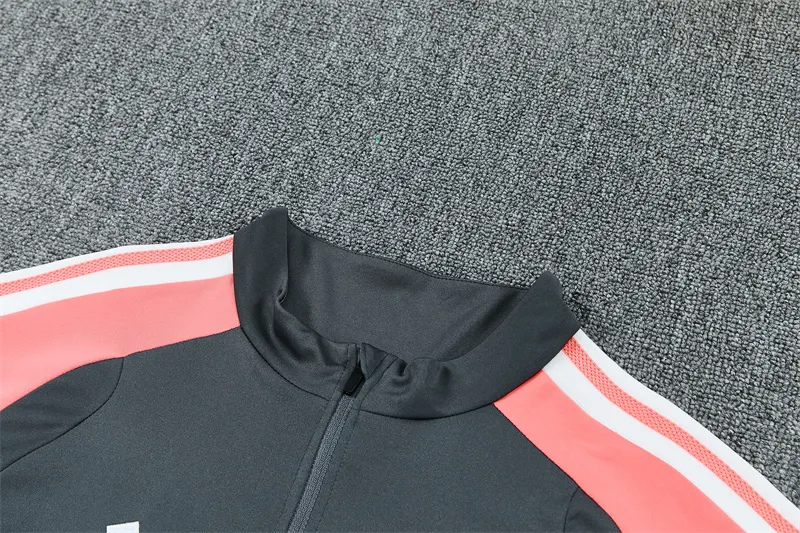 2026-27 Real Madrid Dark Grey Half-Zip Training Jersey