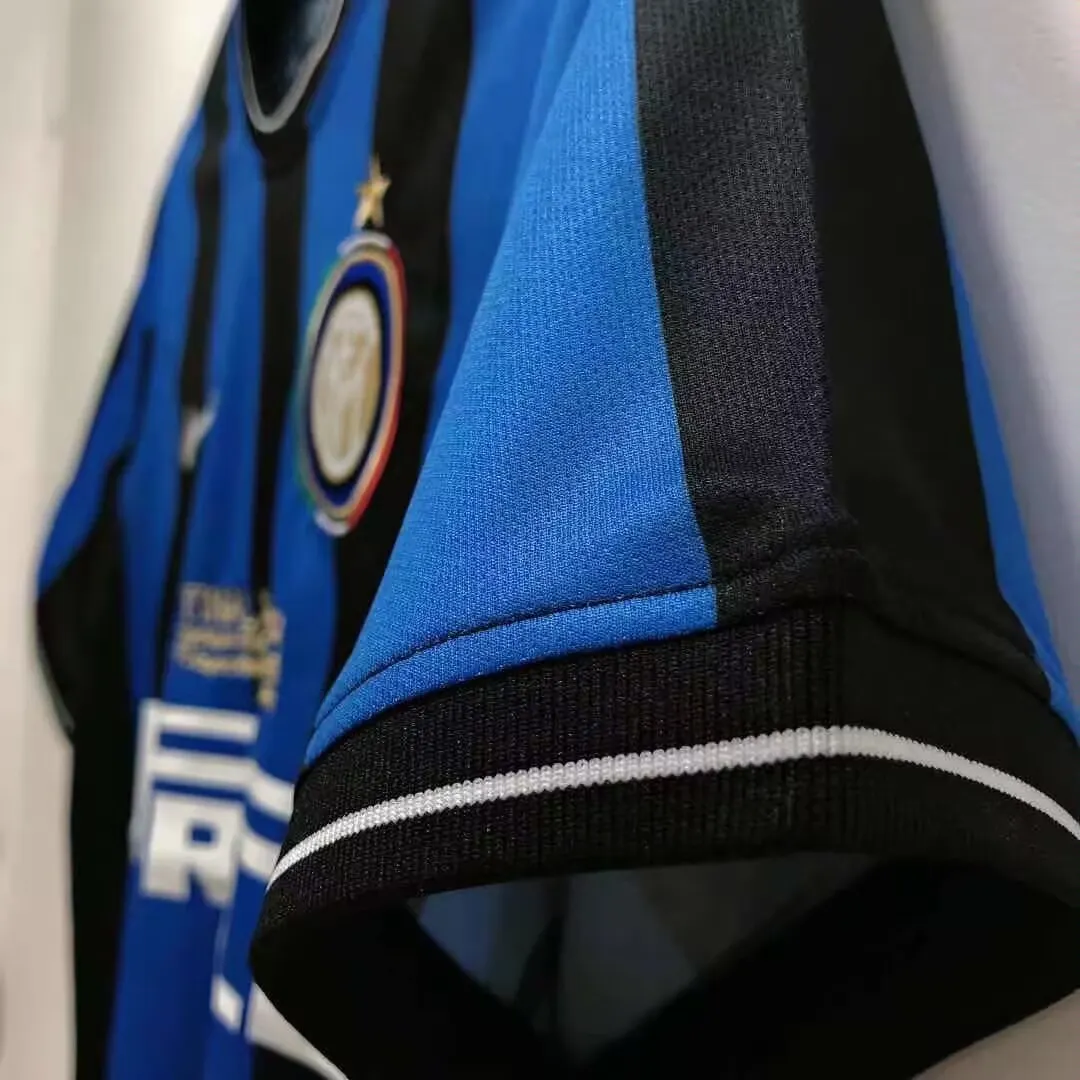 2010 Inter Milan home blue and black retro jersey