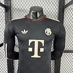 2025-26 Bayern Munich Second Away Long Sleeve Jersey - Player Edition