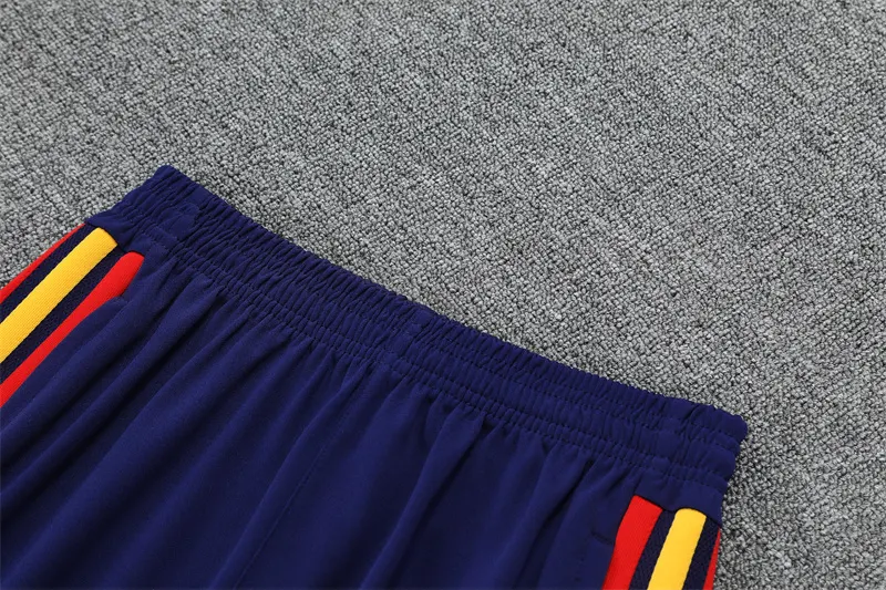 2026-27 Spain Team Lake Blue Half-Zip Training Jersey (Two Stars)