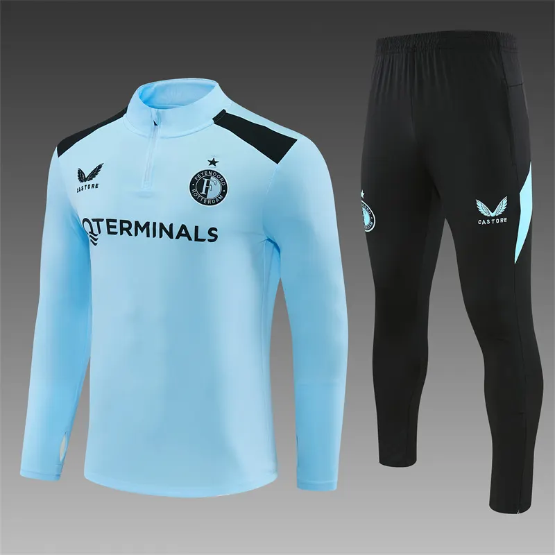 2026-27 Feyenoord Light Blue Half-Zip Training Jersey