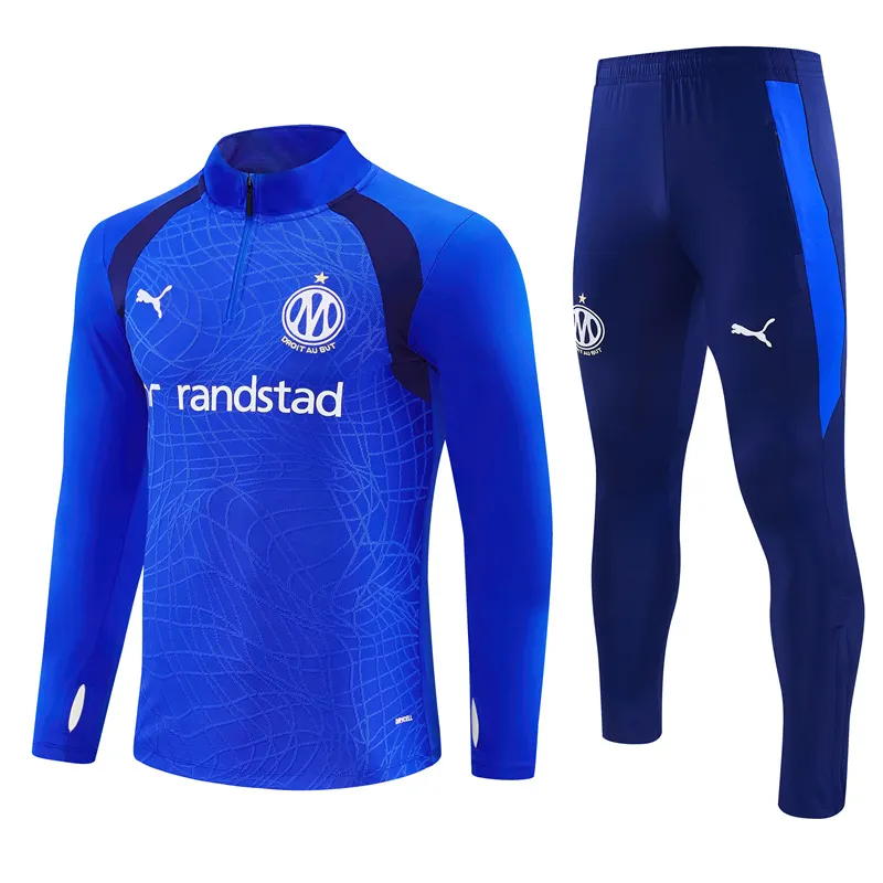 2026-27 Marseille Blue Half-Zip Training Jersey