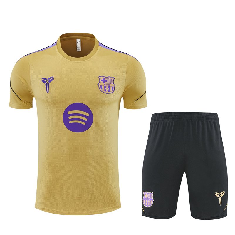 2026-27 Barcelona Gold Short-Sleeve Training Jersey