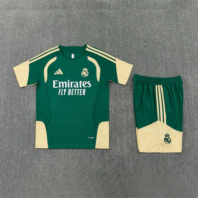 2026-27 Real Madrid Green Short-Sleeve Training Jersey