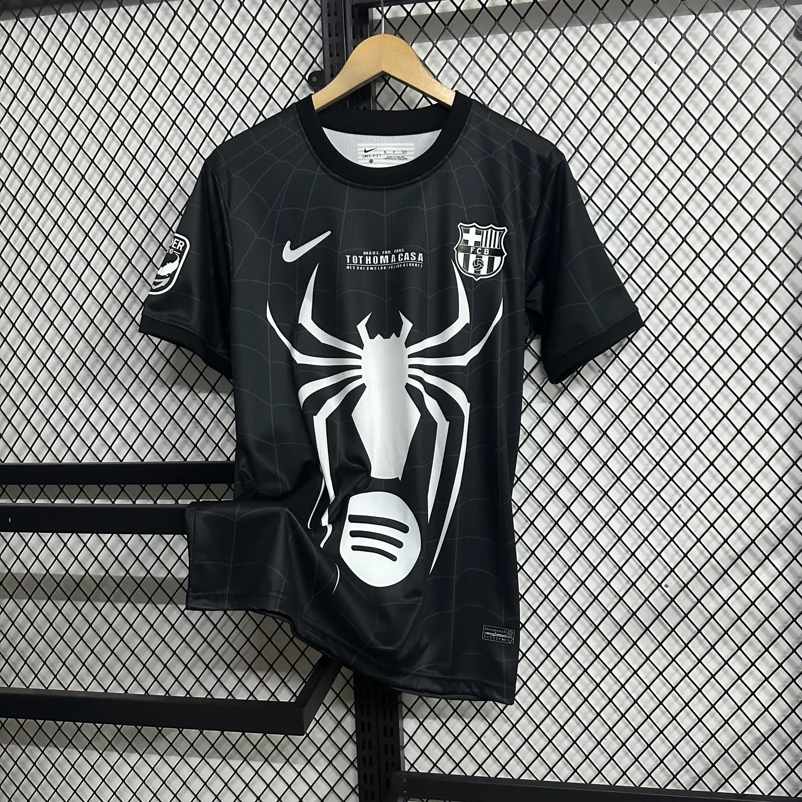 2026-27 FC Barcelona Black Spiders Jersey - Fan Edition
