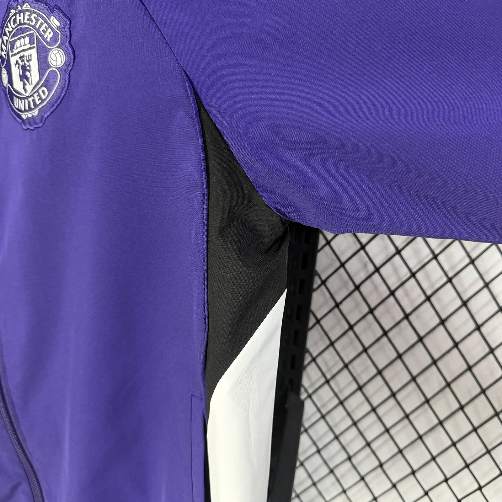 2025-26 Manchester United Purple Waterproof Training Windbreaker