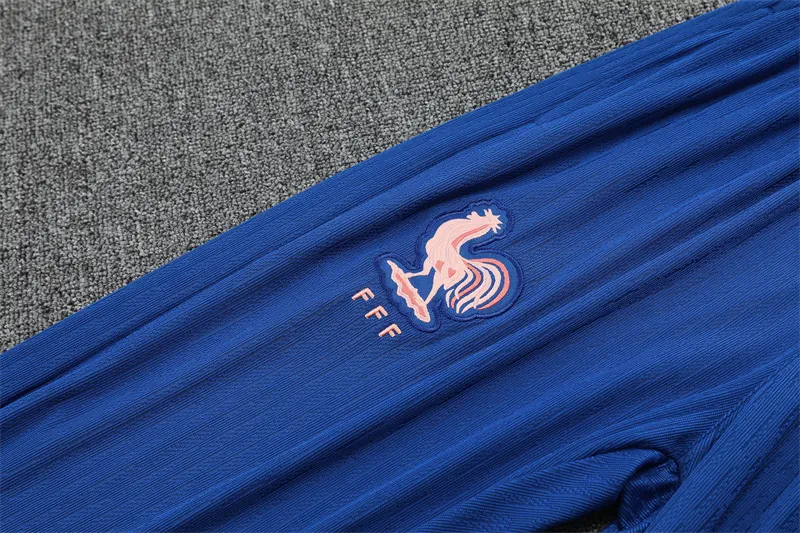 2025-26 France Blue Half-Zip Training Jersey