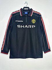 1998 Manchester United black long sleeve retro jersey