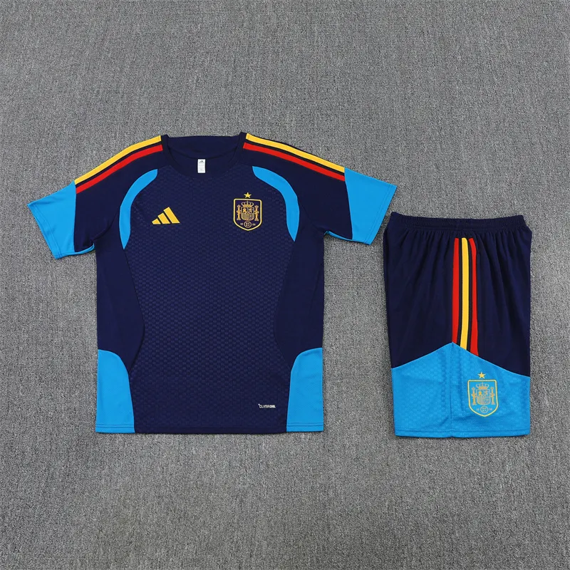 2026-27 Spain Royal Blue Short-Sleeve Training Jersey