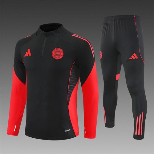 2025-26 Bayern Munich Black Half-Pull Training Jersey