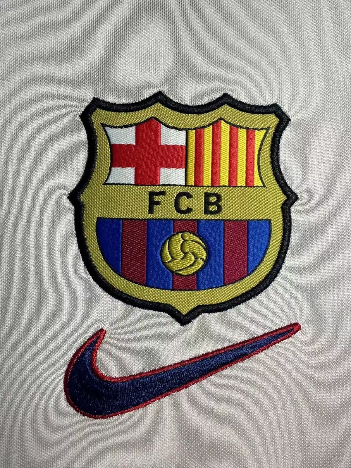 1998–99 Barcelona Away Long-Sleeve Retro Jersey