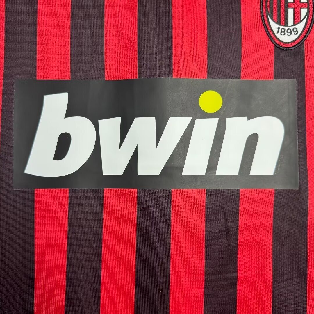 2007-08 AC Milan Home Retro Jersey