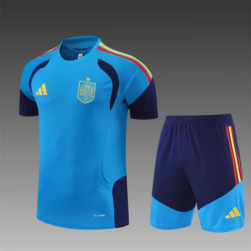 2026-27 Spain Lake Blue Short-Sleeve Training Jersey