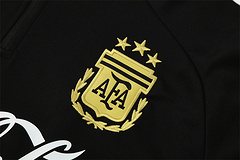 2025-26 Argentina Black Half-zip Training Jersey