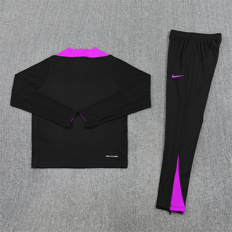 2025-26 England Black Half-Zip Training Jersey