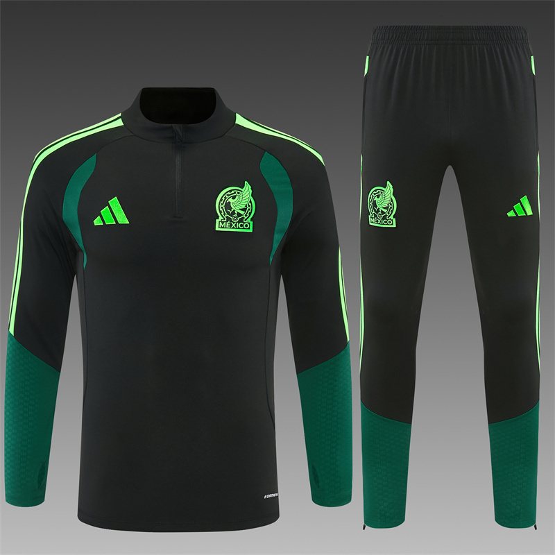 2026-27 Mexico Black Half-Zip Training Jersey