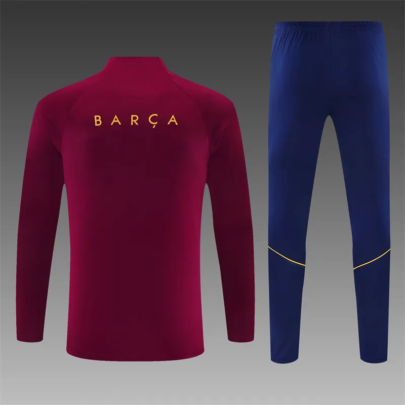 2026-27 Barcelona Red Half-Zip Training Jersey