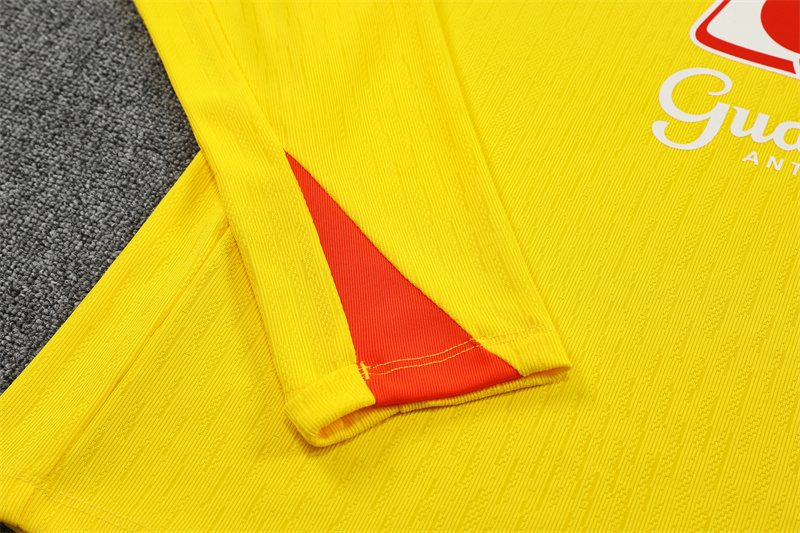 2025-26 Brazil Yellow Half-Zip Training Jersey