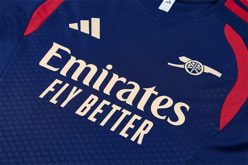 2026-27 Arsenal royal blue short-sleeved training kit