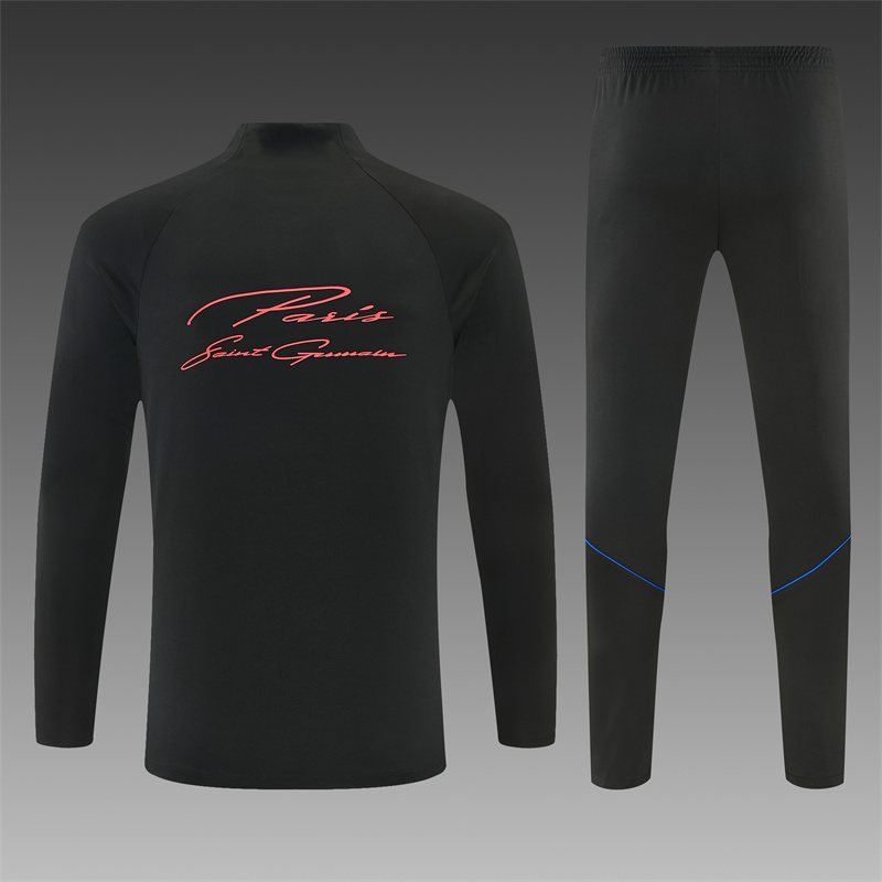 2026-27 Paris Black Half-Zip Training Jersey