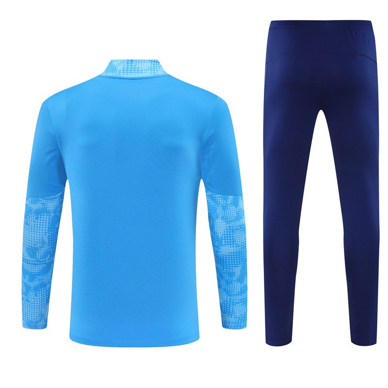 2025-26 Manchester City Light Blue Half-Zip Training Jersey