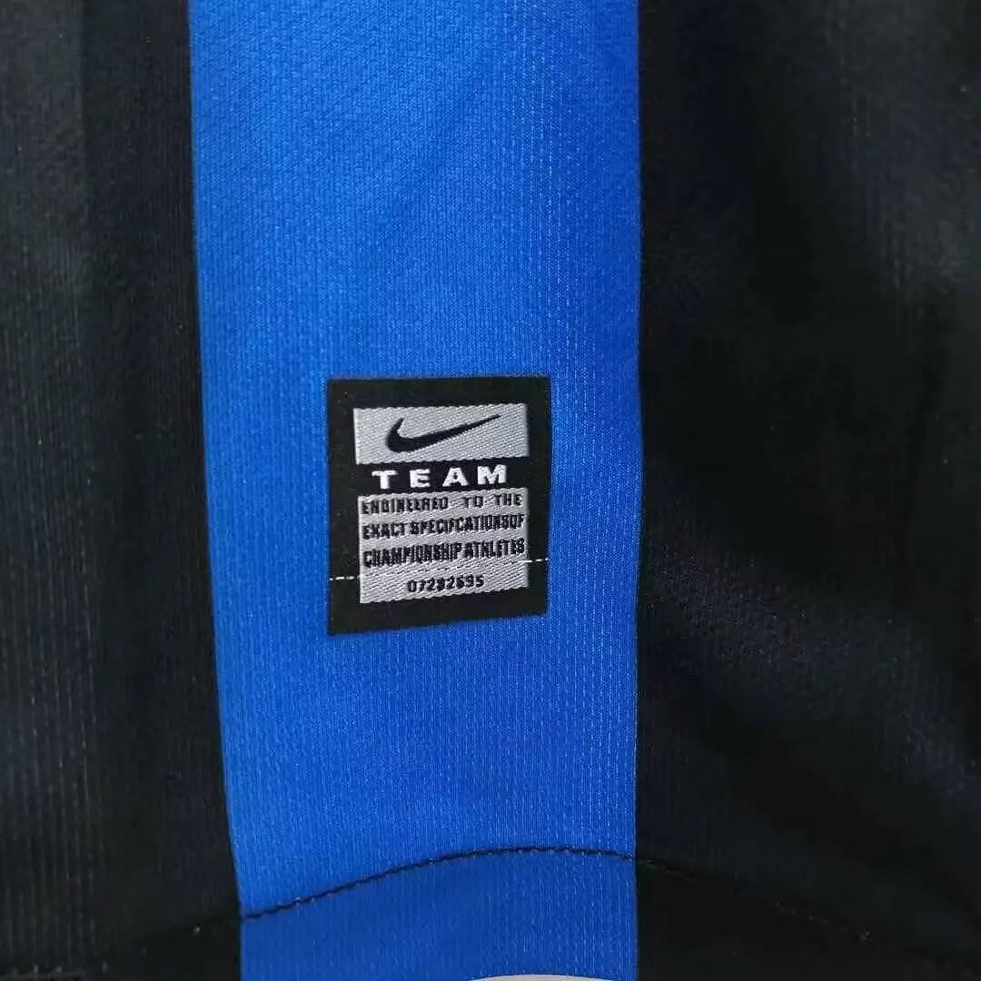 2010 Inter Milan home blue and black retro jersey